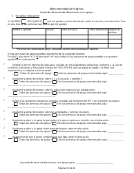 Acuerdo De Toma De Decisiones Con Apoyo - Virginia (Spanish), Page 10