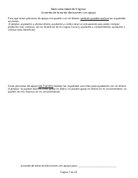 Acuerdo De Toma De Decisiones Con Apoyo - Virginia (Spanish), Page 7
