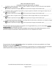 Acuerdo De Toma De Decisiones Con Apoyo - Virginia (Spanish), Page 9