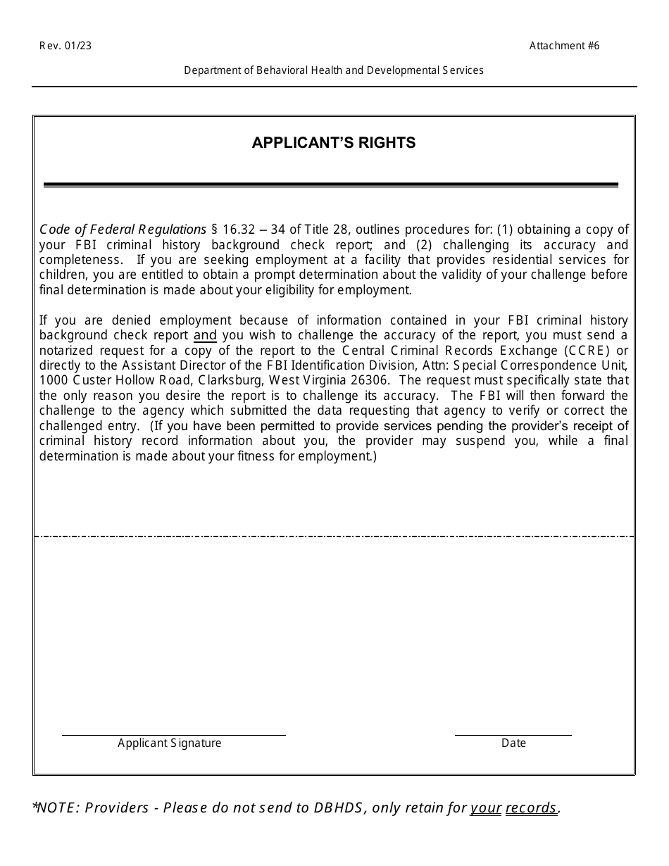 Attachment 6 Applicants Rights - Virginia, Page 1