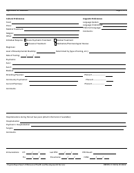 Form DBHDS3223E Application for Services - Admission to Southeastern Virginia Training Center - Virginia, Page 2