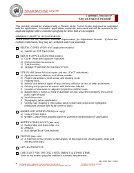 Supplemental Application for Adjustment Permit - City of Pasadena, California