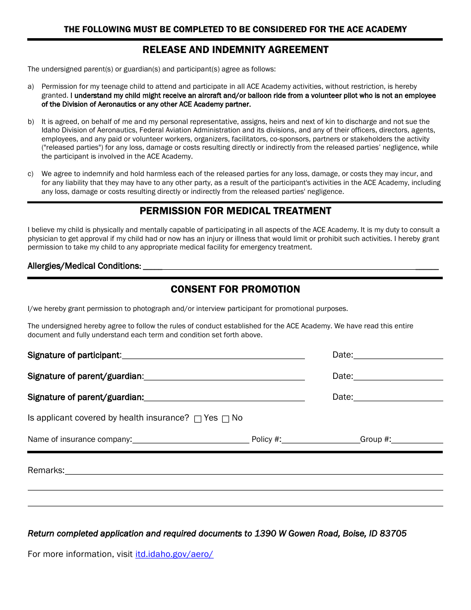 Application for Ace Academy - Idaho, Page 4