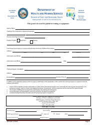Document preview: Emergency Medical Services for Children Grant Application - Nevada