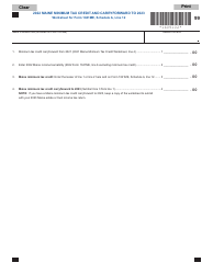 Document preview: Form 1041ME Schedule A Maine Minimum Tax Credit and Carryforward - Maine