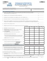 Form 2210ME Underpayment of Estimated Tax by Individuals, Estates, or Trusts - Maine