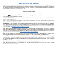 Form 2210ME Annualized Income Installment Worksheet for Underpayment of Estimated Tax - Maine, Page 2