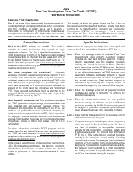 Pine Tree Development Zone Tax Credit Worksheet - Maine, Page 2