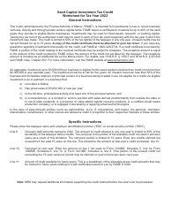 Seed Capital Investment Tax Credit Worksheet - Maine, Page 2