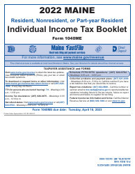 Document preview: Instructions for Form 1040ME Maine Individual Income Tax - Maine