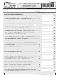 Form 1040ME Schedule 1S Income Subtraction Modifications - Maine