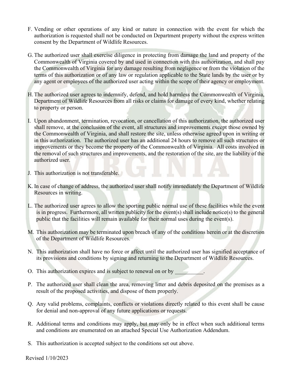 Special Use Authorization - Virginia, Page 3