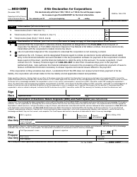Document preview: IRS Form 8453-CORP E-File Declaration for Corporations