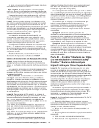 Instrucciones para IRS Formulario 8862(SP) Informacion Para Reclamar Ciertos Creditos Despues De Haber Sido Denegados (Spanish), Page 3
