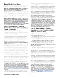 Instructions for IRS Form 8915-D Qualified 2019 Disaster Retirement Plan Distributions and Repayments, Page 3