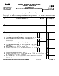 Document preview: IRS Form 8995 Qualified Business Income Deduction Simplified Computation