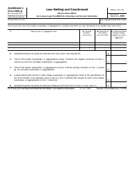 Document preview: IRS Form 8995-A Schedule C Loss Netting and Carryforward