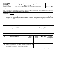 Document preview: IRS Form 8995-A Schedule B Aggregation of Business Operations