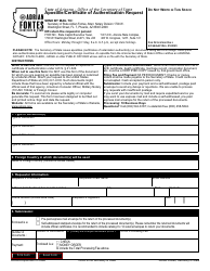 Document preview: Apostille/Certificate of Authentication Request - Arizona