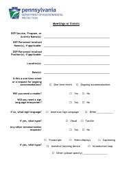 Accommodation Request Form - Pennsylvania, Page 3