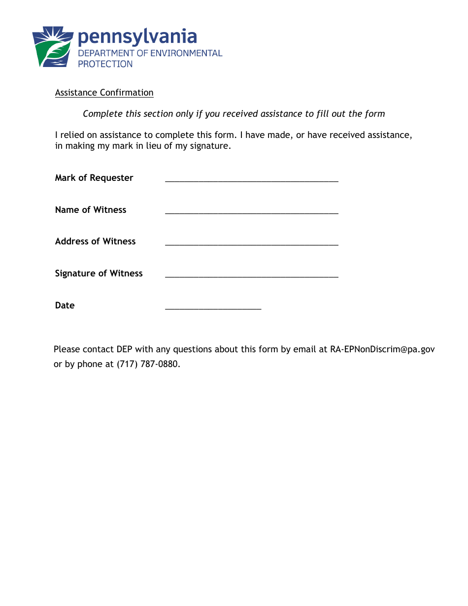 Accommodation Request Form - Pennsylvania, Page 5