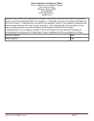 Form IDVA-HDP-001 Intake Form - Prince Homeless and Disabled Program - Illinois, Page 3