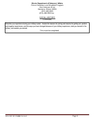 Form IDVA-HDP-001 Intake Form - Prince Homeless and Disabled Program - Illinois, Page 6