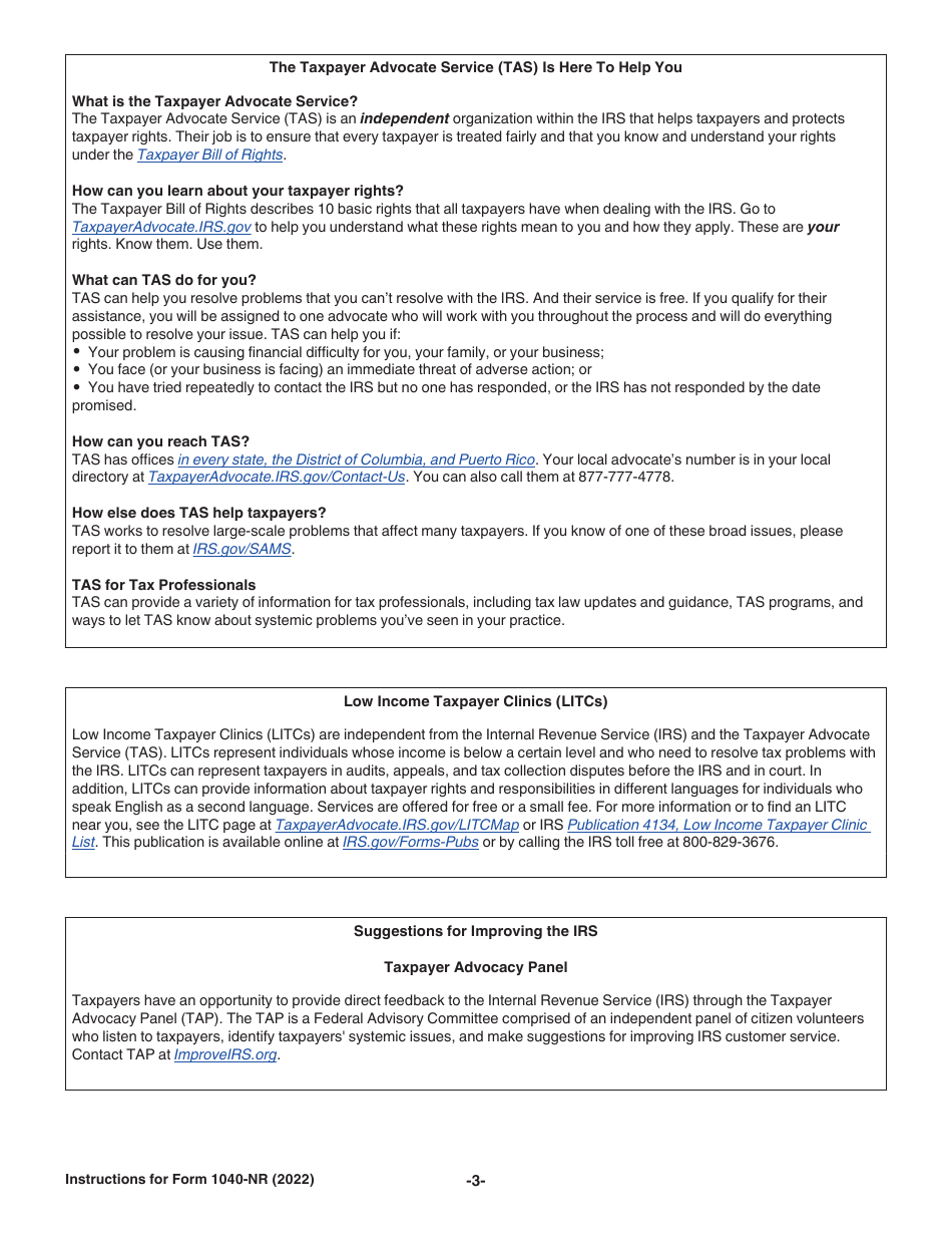 Instructions for IRS Form 1040-NR U.S. Nonresident Alien Income Tax Return, Page 3