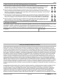 IRS Form 5434-A Joint Board for the Enrollment of Actuaries - Application for Renewal of Enrollment, Page 2