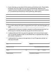 Application for the Court to Request Pro Bono Counsel - New York, Page 2