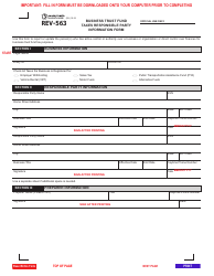 Document preview: Form REV-563 Business Trust Fund Taxes Responsible Party Information Form - Pennsylvania