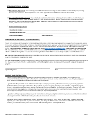 Application for Renewal of Dental Radiation Technologist Certificate - Maryland, Page 4