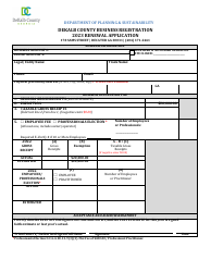 Document preview: Business Registration Renewal Application - DeKalb County, Georgia (United States)