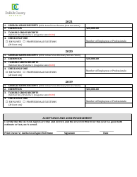 Business Registration Multiple Year Renewal Application - DeKalb County, Georgia (United States), Page 2