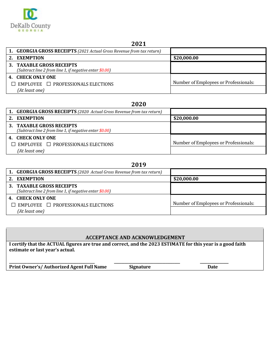 2023 DeKalb County, (United States) Business Registration