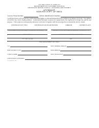 Document preview: Form CS-L(MVR)201 Affidavit Non-receipt of Mail - City and County of Honolulu, Hawaii
