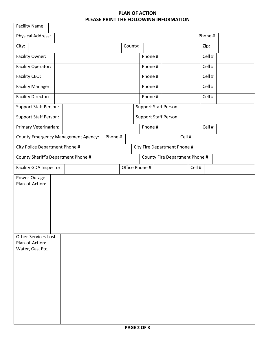 Companion Animal Plan of Action - Georgia (United States), Page 2