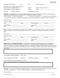 EIB Form 95-10 Application for Credit Guarantee Facility and Longterm Direct Loan or Guarantee, Page 4