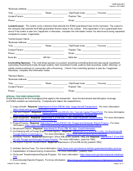 EIB Form 95-10 Application for Credit Guarantee Facility and Longterm Direct Loan or Guarantee, Page 5