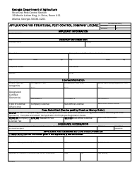Form SPCS-13-20 Application for Structural Pest Control Company License - Georgia (United States), Page 2