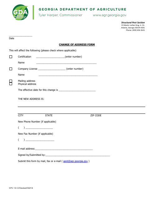 Form SPS13-12  Printable Pdf