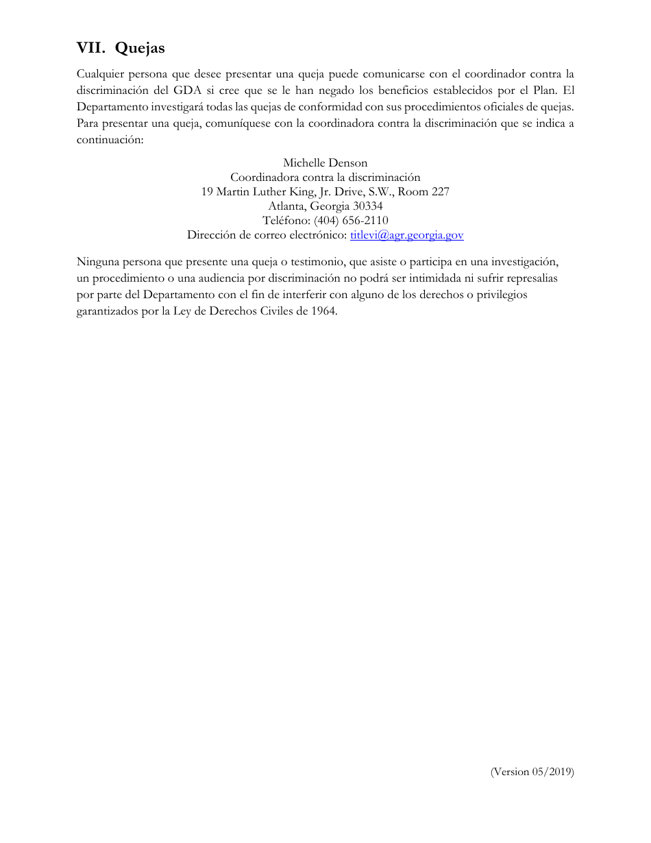 Language Access Plan - Georgia (United States) (Spanish), Page 10