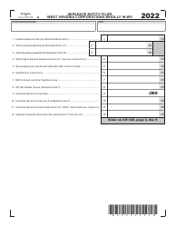 Document preview: Form CIT-120 Schedule 1 Separate Entity Filer West Virginia Corporations Wholly in West Virginia - West Virginia