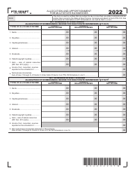 Form PTE-100APT Allocation and Apportionment for Multistate Businesses - West Virginia