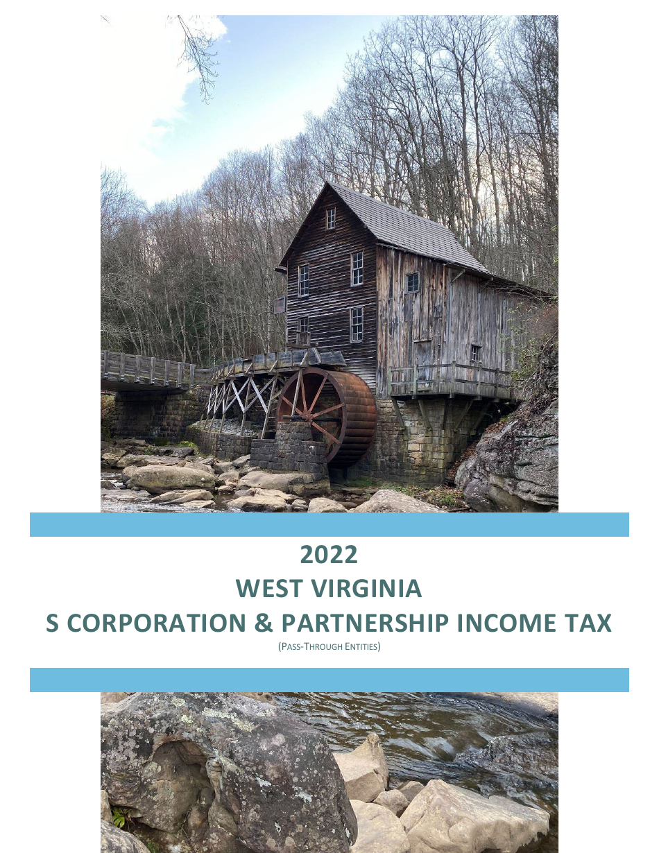 Instructions for Form PTE-100 West Virginia Tax Return - S Corporation  Partnership (Pass-Through Entity) - West Virginia, Page 1