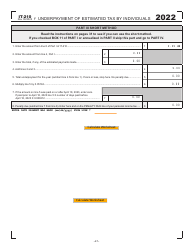 Form IT-210 Underpayment of Estimated Tax by Individuals - West Virginia, Page 3