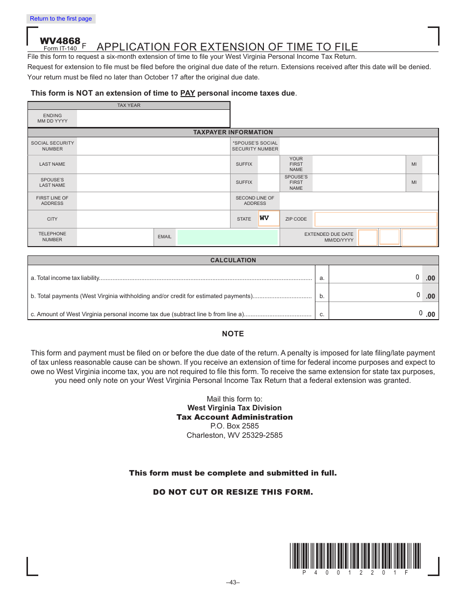 Form IT-140 West Virginia Personal Income Tax Return - West Virginia, Page 16