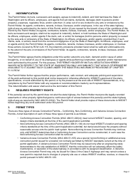 DOT Form 224-005 Access Connection Permit Managed Access Highways Only - Washington, Page 2