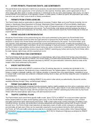 DOT Form 224-005 Access Connection Permit Managed Access Highways Only - Washington, Page 3