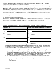 DOT Form 224-008 Type F Only - Access Wireless Communication Site Permit for Limited Access State Routes Only - Washington, Page 2